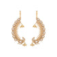 Preeti Gold plated Kaanphool Earrings