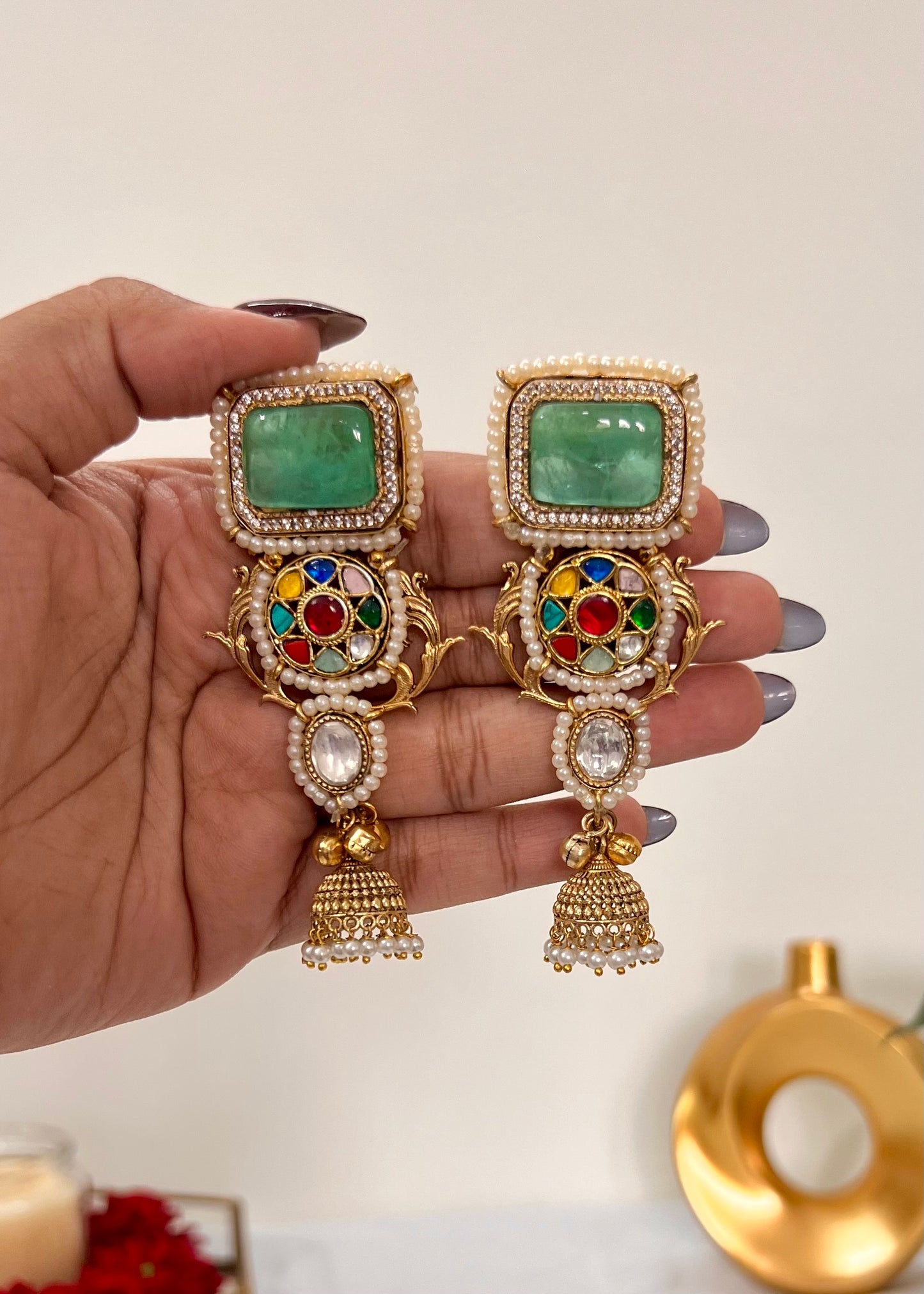 Nandini Gold Plated Jhumki