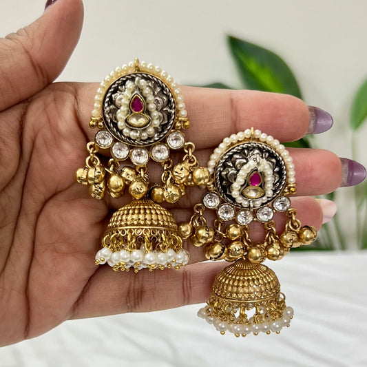 Avni 18k Gold Plated Jhumki