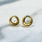 Abstract Minimal Gold plated Earrings