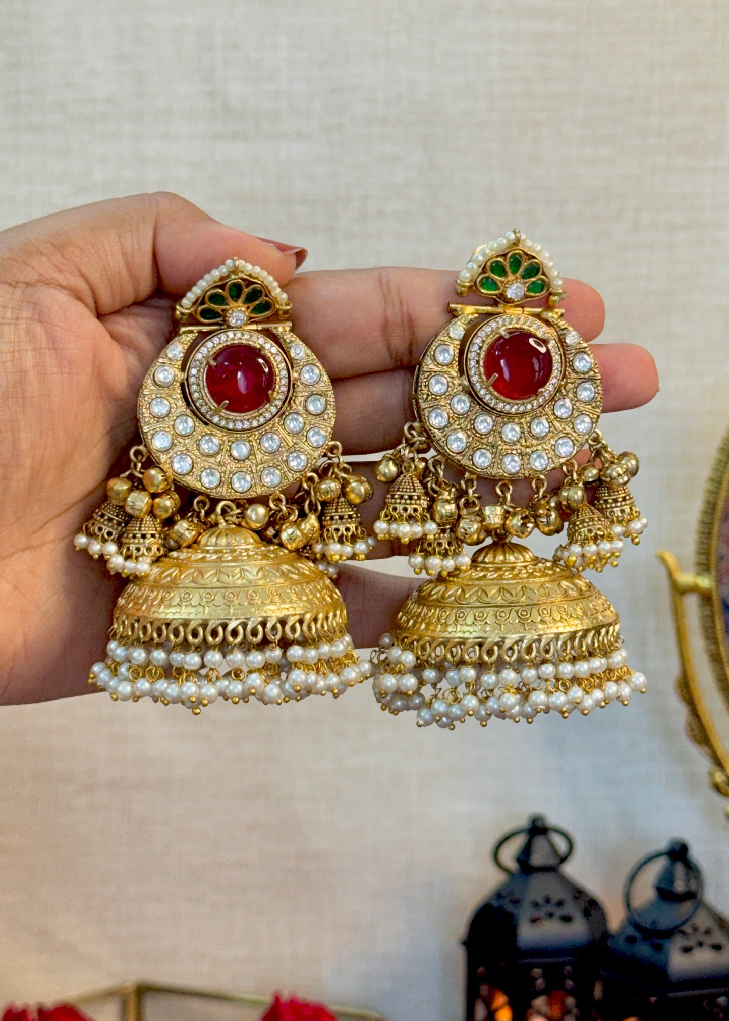 Inaaya Gold Plated Jhumki