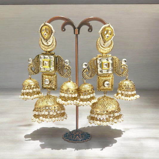 Kaveri Fusion Jhumkas