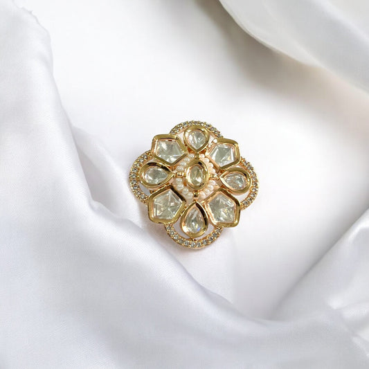 Rashi Kundan Finger Ring