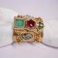 Sahiba Fushion Gold Plated Bracelet Cuff
