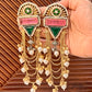 Kamini Gold and silver Plated Fusion Jhumkas