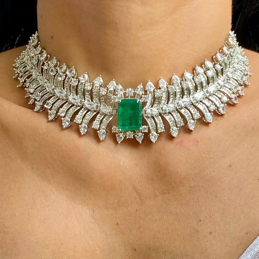 Shanaya American Diamond Choker Set