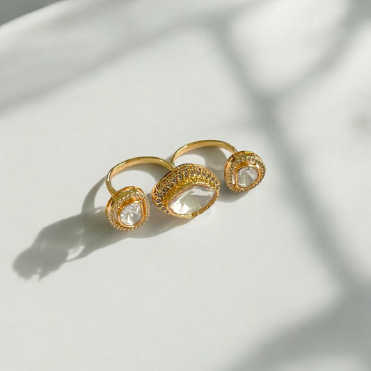 Aanya Kundan Finger Ring