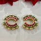 Aamara Polki Kundan Hoops Earrings
