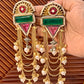 Kamini Gold and silver Plated Fusion Jhumkas