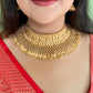 Maharani Gold Plated Choker Jewellery set with Maangtikka