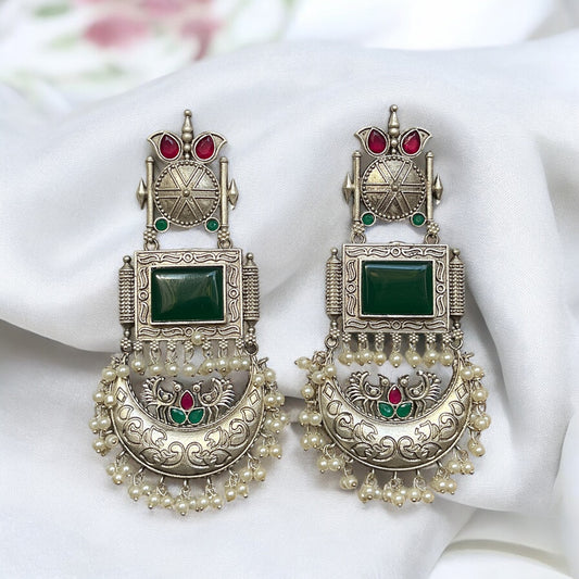 Srishti Silver Fusion Earrings