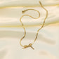 Aamara Bow Gold plated Necklace