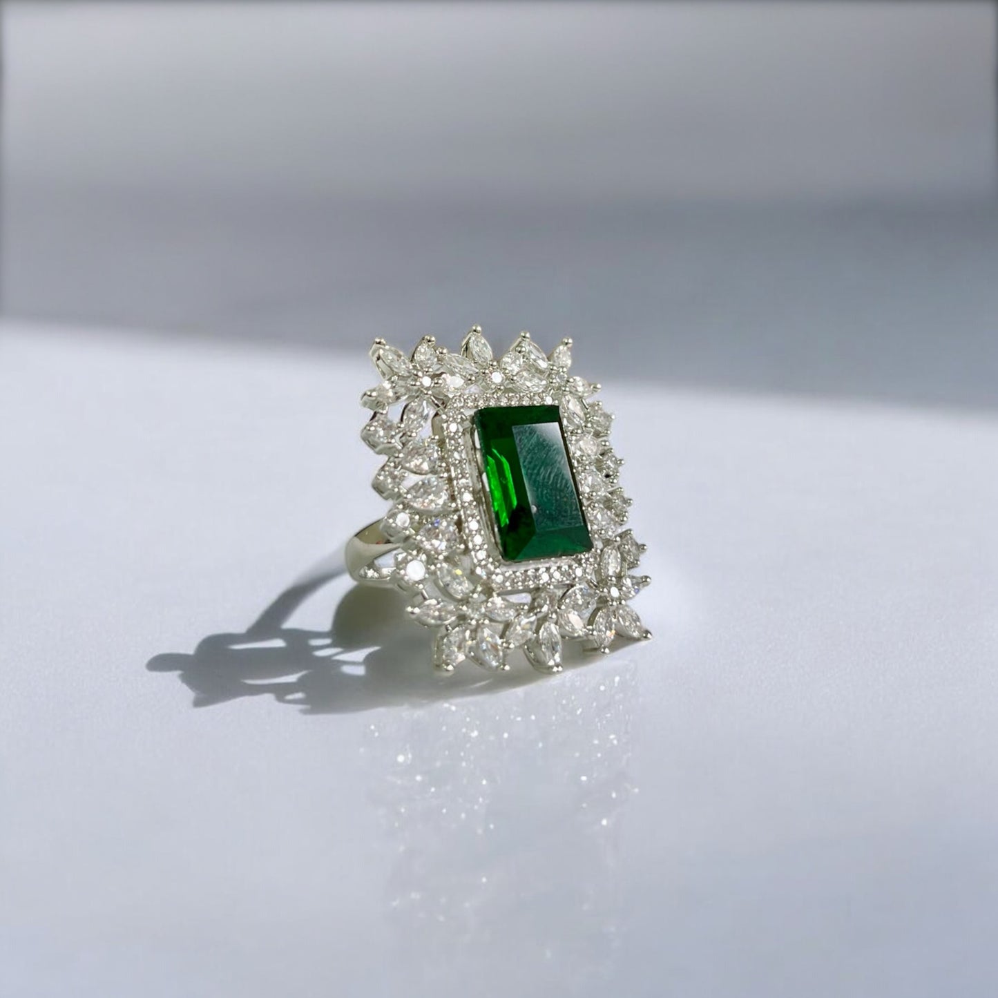 Naira Silver Plated Finger Ring