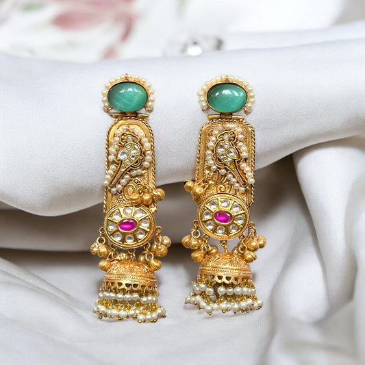 Hina Fusion Jhumkas