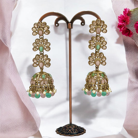 Nitya Kundan jhumkas