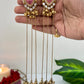 Aarohi 18k Gold Plated Kashmiri Dejhoor Earrings with Doublet Stone