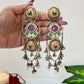 Rubina dual tone fusion dejhoor Kashmiri Earrings