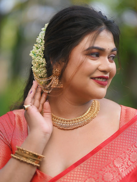Amrita Gold Plated Jewellery set with Maangtikka