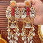 Shakti Gold and silver Plated Fusion Jhumkas
