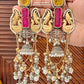 Shakti Gold and silver Plated Fusion Jhumkas