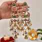 Anshika Gold Plated Fusion Kashmiri Earrings