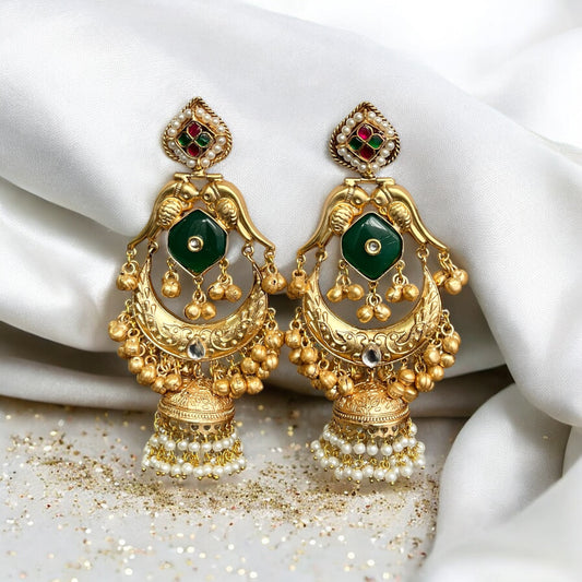 Devika Fusion Ghungroo Jhumkas