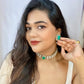 Naira Moissanite studded Kundan Choker Jewellery set