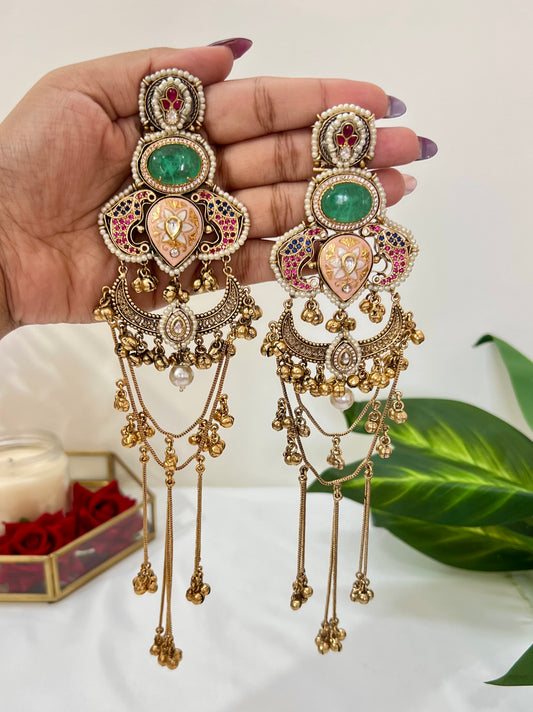 Dilruba Kashmiri Dejhoor Earrings