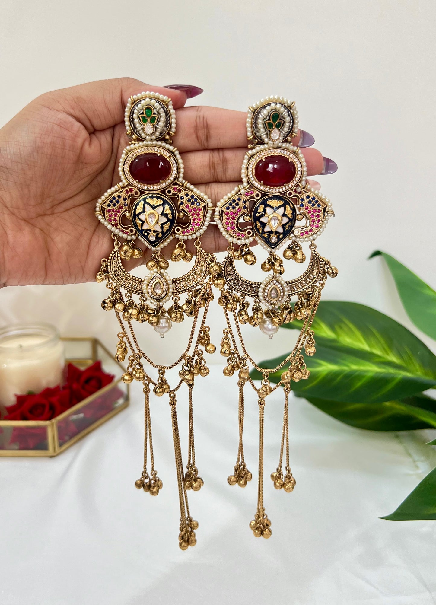 Dilruba Kashmiri Dejhoor Earrings