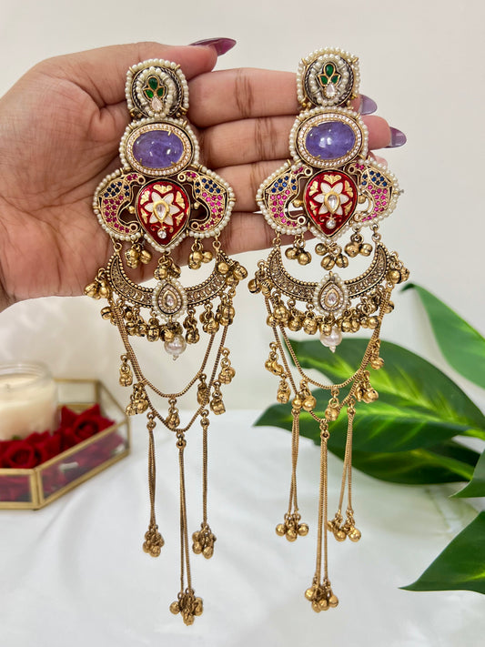 Dilruba Kashmiri Dejhoor Earrings