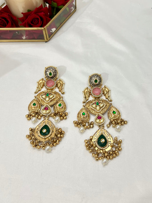 Amira Gold Plated Fusion Earrings