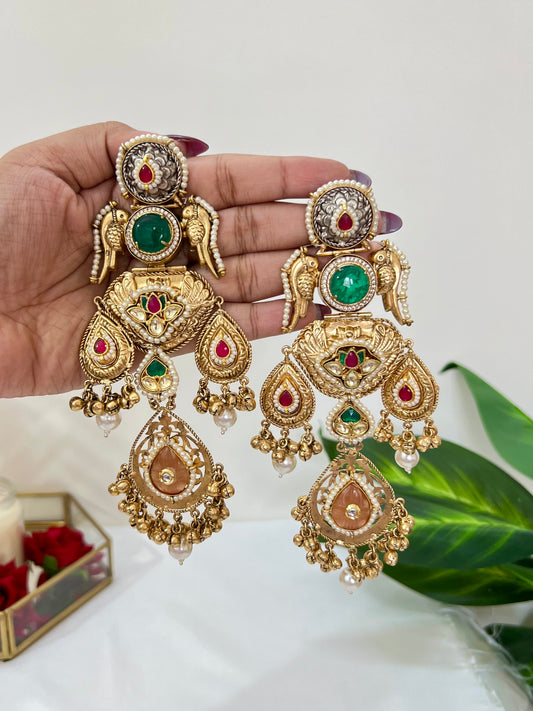 Amira Gold Plated Fusion Earrings