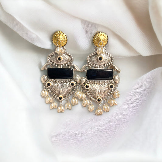 Kusum Oxidized Earrings