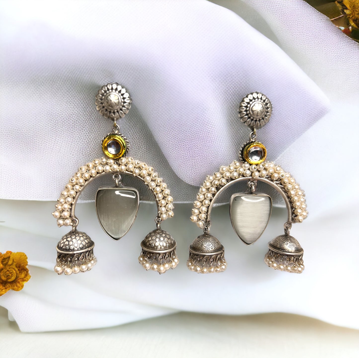 Ruhi Oxidized Earrings