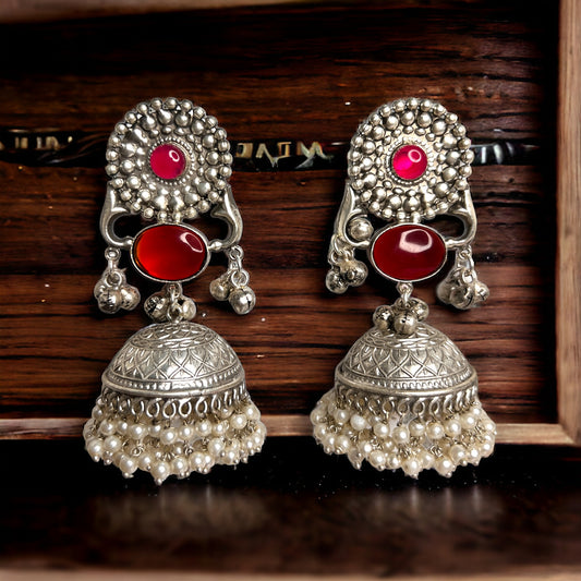 Kavya Oxidized Jhumka