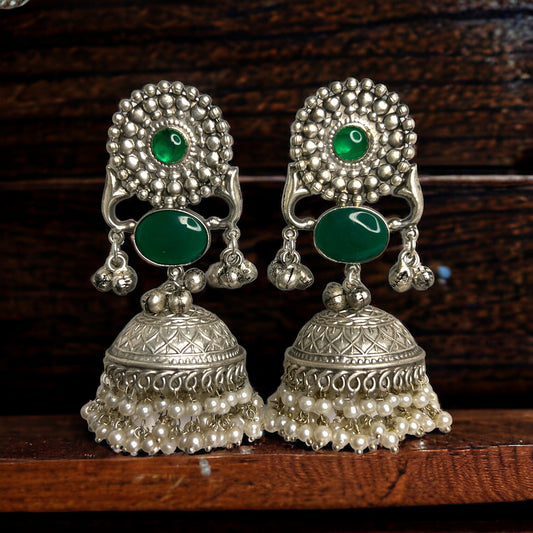 Kavya Oxidized Jhumka