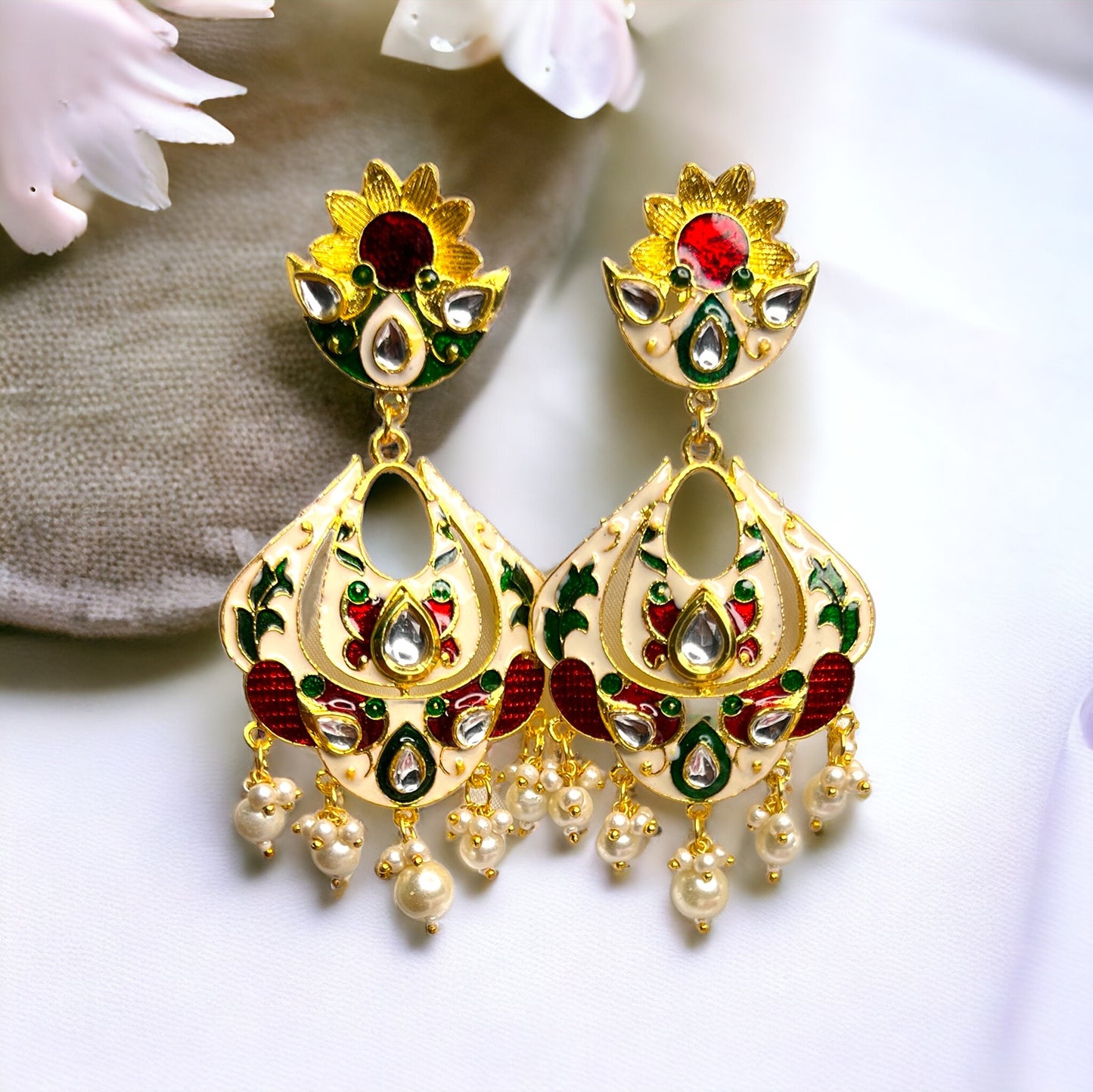 PHOOL MEENAKARI EARRINGS