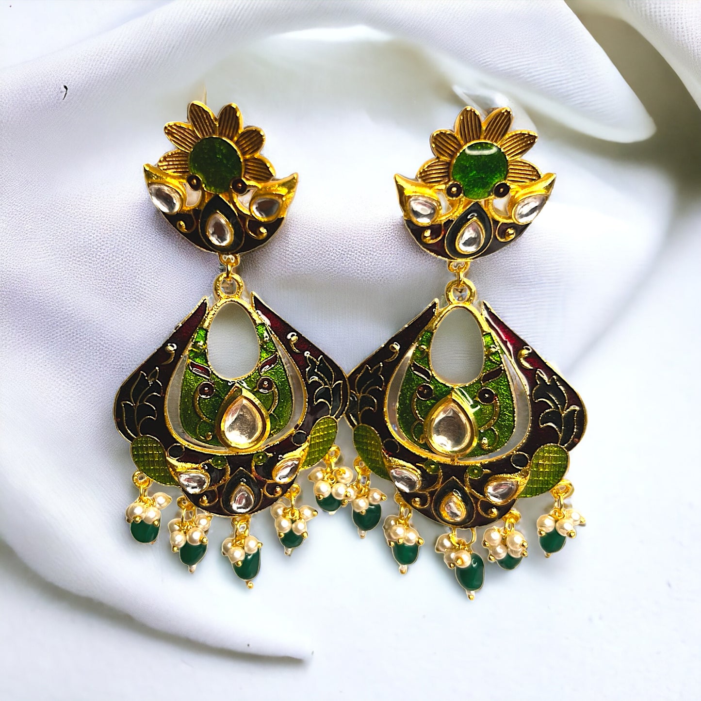 PHOOL MEENAKARI EARRINGS