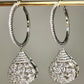 Lucy American Diamond Earrings (Silver)
