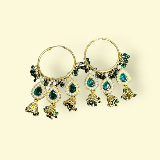 Mira Earrings (Green)