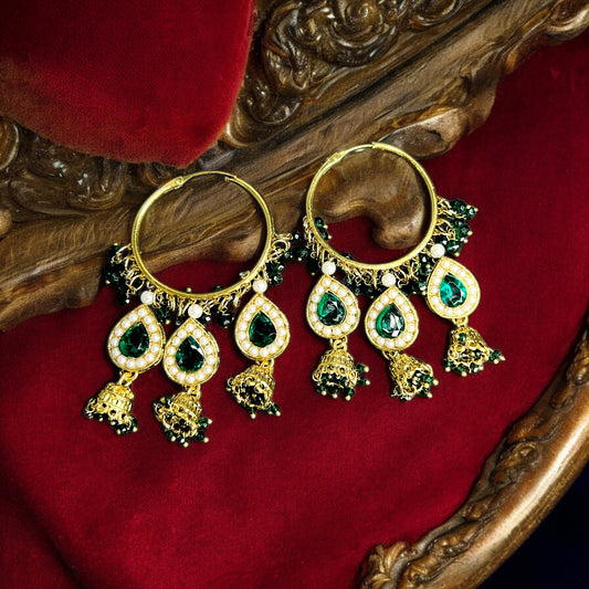 Mira Earrings (Green)