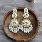 Maharani Kundan Earrings (White)