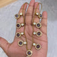 Purple Radhika Moissanite Kundan Jewellery set