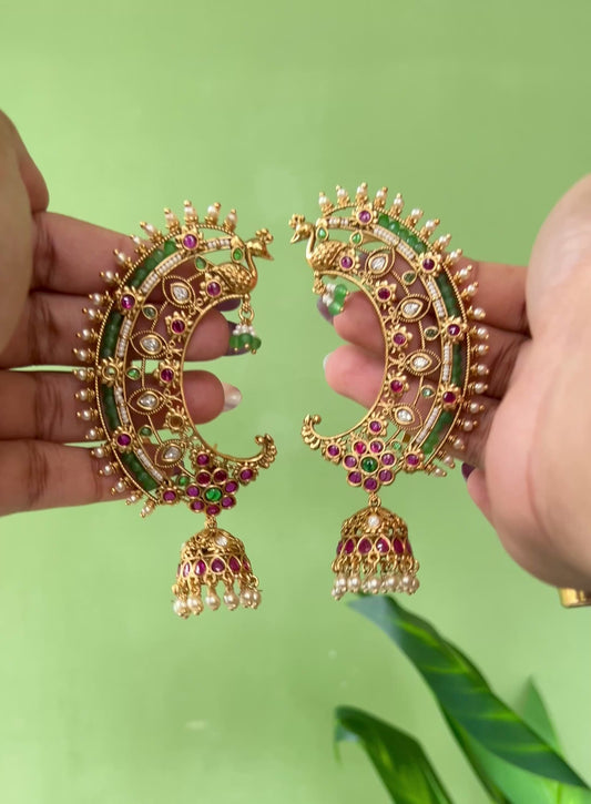 Samantha Gold Plated Kanphool Earrings